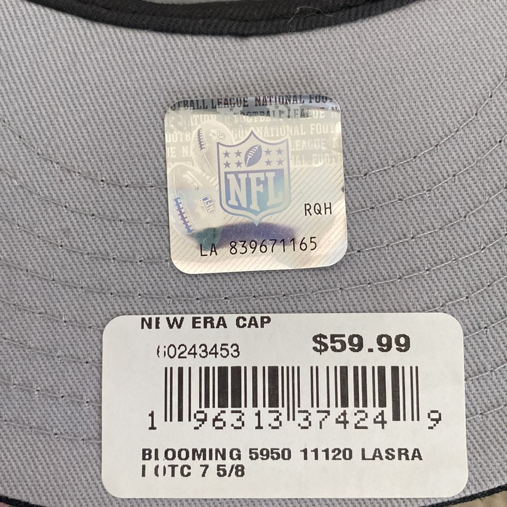 Raiders NWT Embroidered NFL Ball Cap - Picture 10 of 10